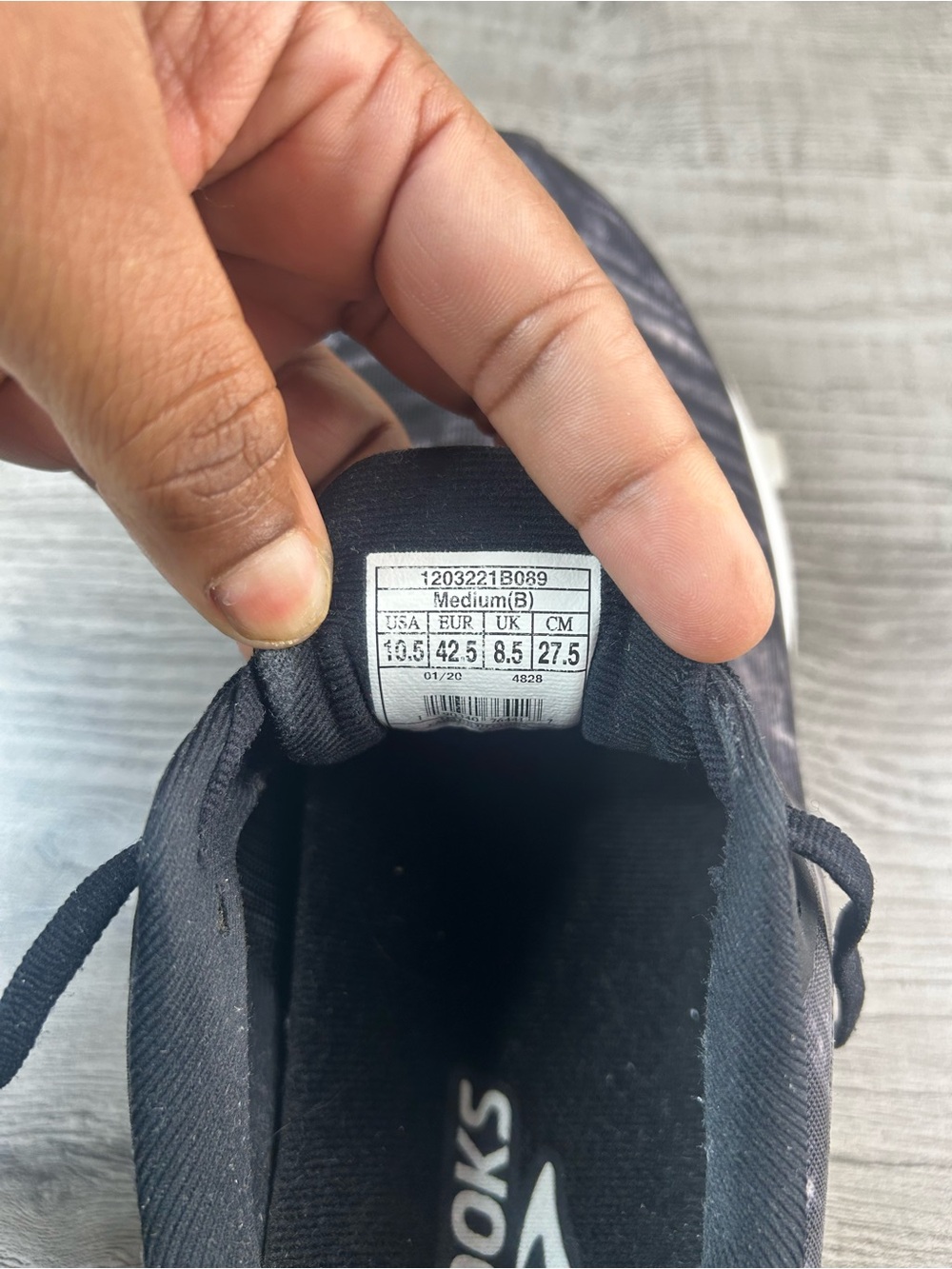 Brooks Launch 7 Black Marble Women’s Size 10.5 B Athletic SneakersRunning Shoes - Picture 13 of 13
